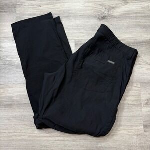 Eddie Bauer Mens 38x32 Black Convertible Zip Off Cargo Outdoor Hiking Pants